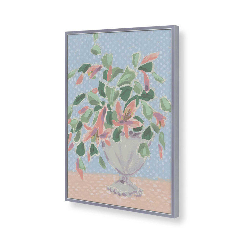 Reproduction d'art «Quirky Christmas Cactus II» par June Erica Vess, H 12 po x l 18 po, Argent argent