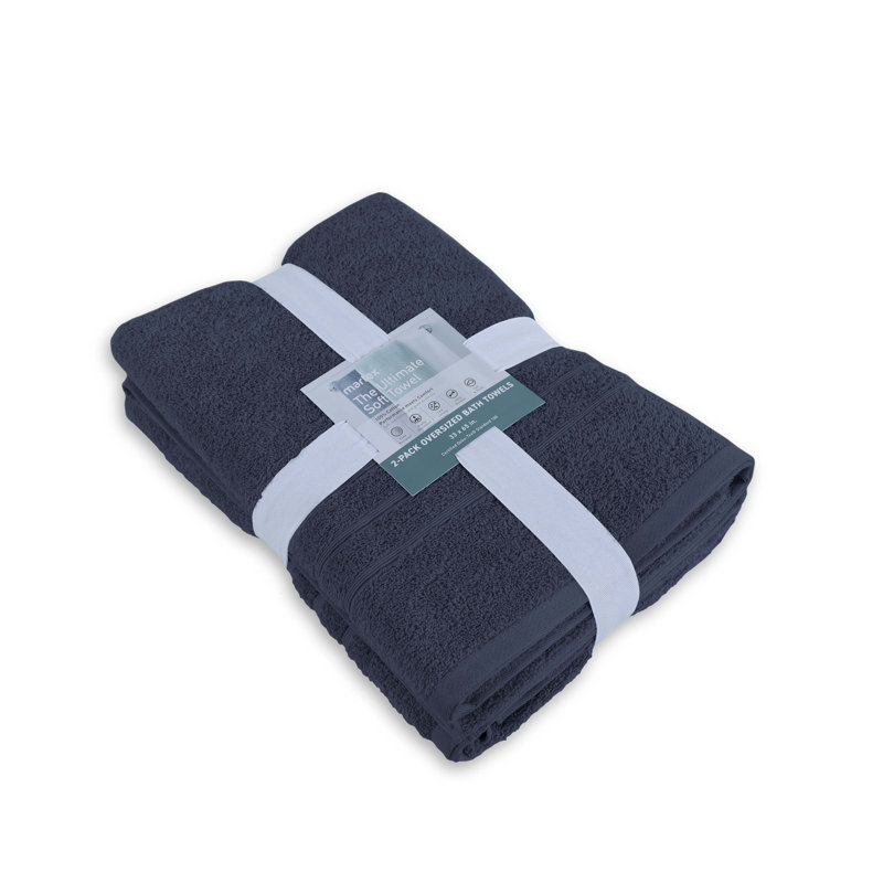 Martex Ultimate 2 Pack Bath Sheet Estate Blue Towel Set, Estate Blue