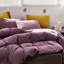 Ensemble d'édredon mauve complet Ensemble d'édredon mauve poussiéreux Ensemble de courtepointe 3 pièces mauve pâle mauve uni moderne et respirant pour adultes-130189973