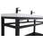 Raya 60'' Double Bathroom Vanity with Resin Top-1877693721