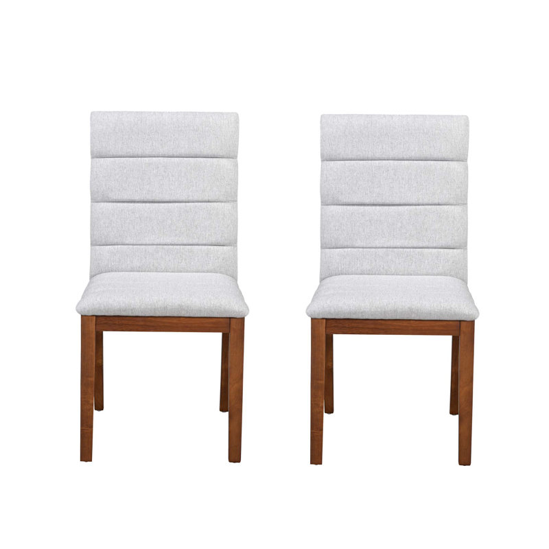 Chaises de salle à manger rembourrées modernes, Beige