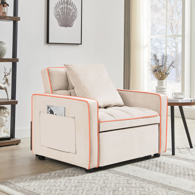 Mamedov Three-In-One Upholstered Folding Accent Chair