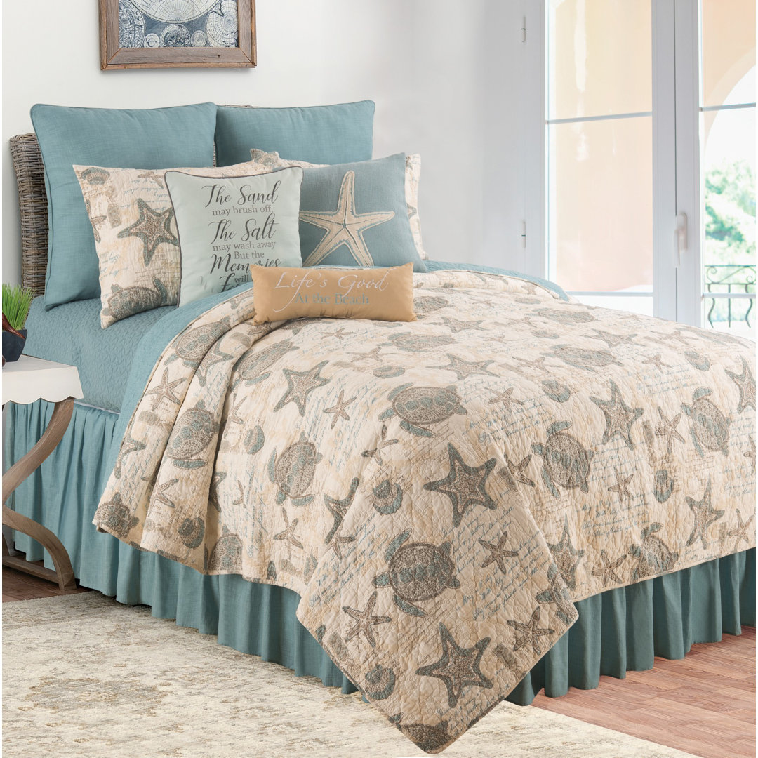Rickey Cotton Machine Woven Quilt Set Highland Dunes 