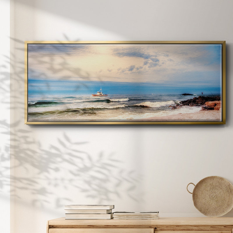 Heading to Sea- Framed Canvas