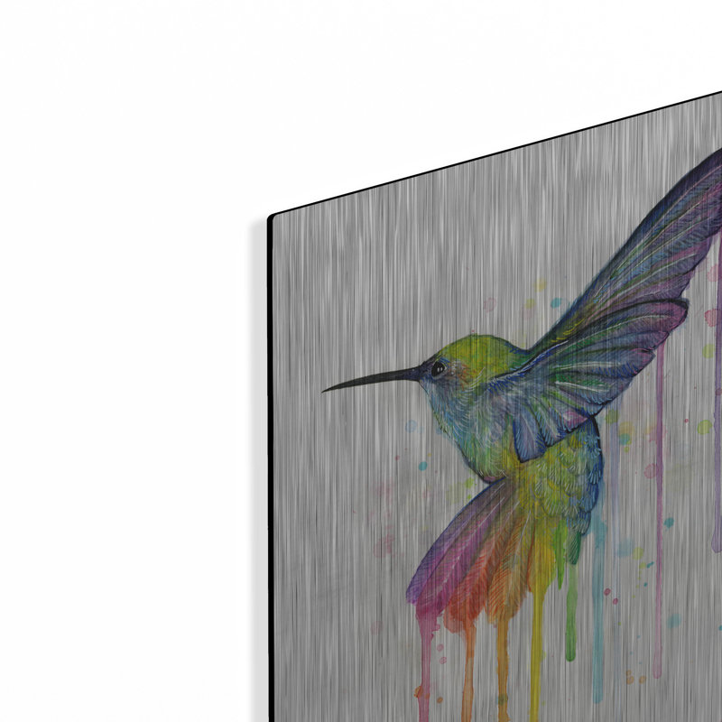 «Rainbow Hummingbird» par Olga Shvartsur, H 16 po x l 12 po