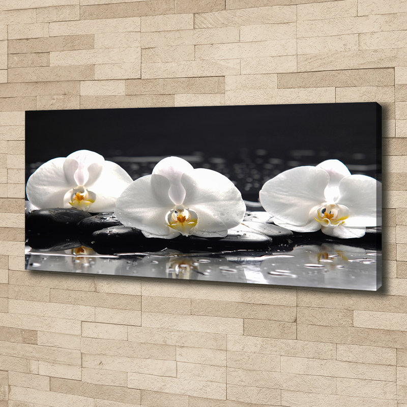 Orchid - No Frame Print on Glass, 50cm H x 125cm W x 2cm D, Canvas