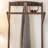 Multifunctional Solid Wood Coat Rack as Nightstand