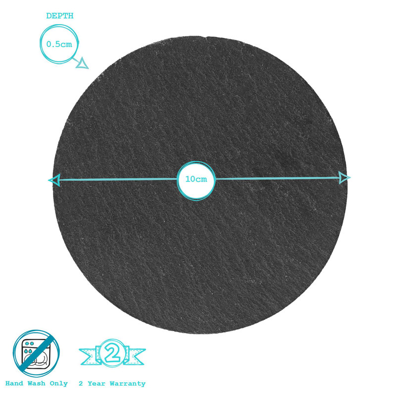 Argon Tableware - Linea Round Slate Placemats & Coasters