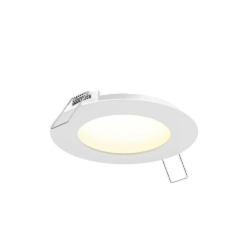 Panneau mince rond STRAK LED 6 pouces, blanc chaud 3000K, couleur blanche, à intensité variable - ENERGY STAR