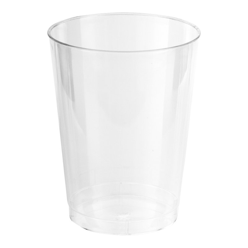 Restaurantware-9 Ounce Plastic Cups, 100 Round Disposable Cups - Recyclable, Shatter Resistant, Clear Plastic Clear Drinking Cups, For Weddings Or Events,