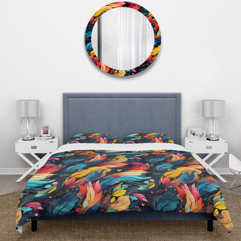 Artistic Boho Blend Boho Pattern I Duvet Cover, King Duvet Cover + 2 King Shams