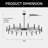 Dimmable Modern Black Chandelier Light Fixture-1860623767