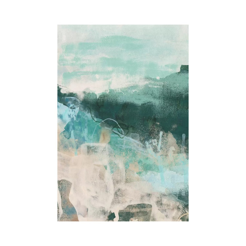 Emerald Vista I by June Erica Vess - Wrapped Canvas Gallery-Wrapped Canvas Giclée, 20.32 cm H x 30.48 cm W