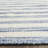 Emek Hand Woven Flat Weave Wool/Cotton Striped Rug in Blue/Ivory-58807070