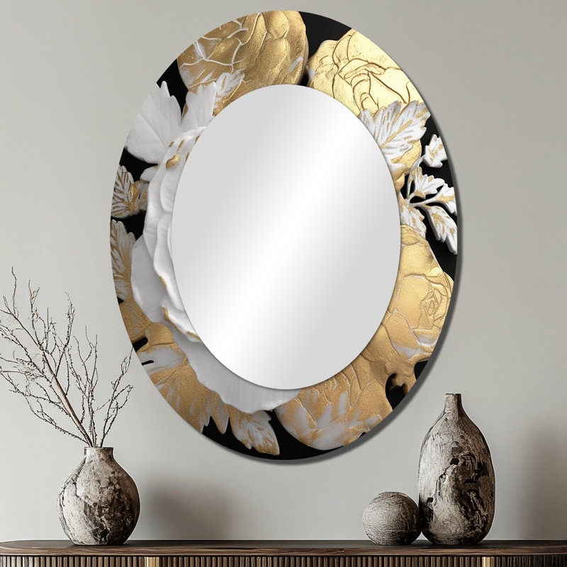 Miroir mural blanc exquis, 40 po x 30 po