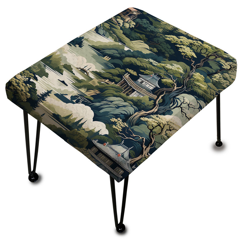 Tea House Retreat - Japanese Rectangle Ottoman
