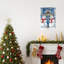 «Winter Bule Couple», art mural sur toile sans cadre 24 po x 36 po