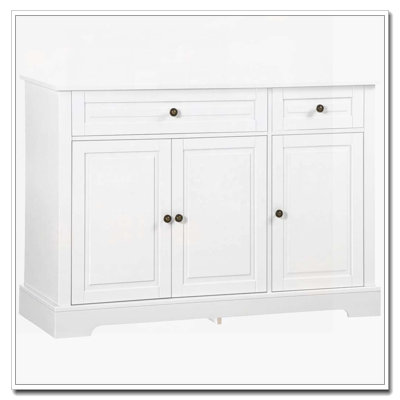 Armoire décorative avec 2 tiroirs et tablettes réglables