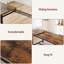 Ensemble de table à manger extensible 3 pièces, ensemble de table de cuisine rustique