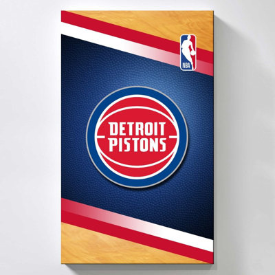 Detroit Pistons NBA Canvas Wall Art – Officially Licensed Basketball Team Print – Ready to Hang