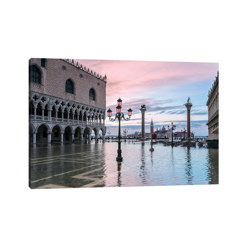 High Tide In Venice by Matteo Colombo - Wrapped Canvas Gallery-Wrapped Canvas Giclée, 20.32 cm H x 30.48 cm W