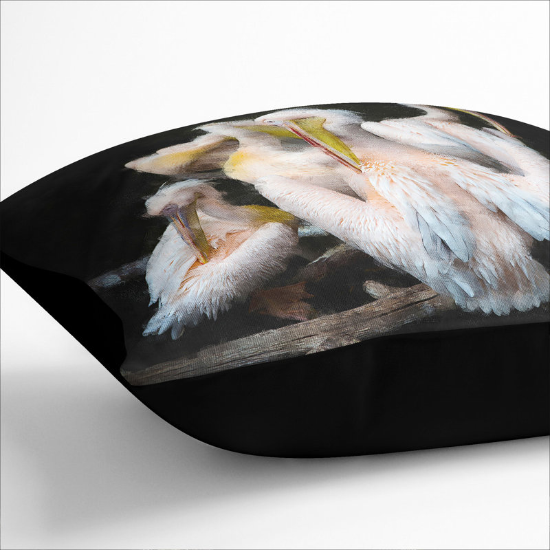 Square Cushion, 55cm H x 55cm W x 20cm D, Black