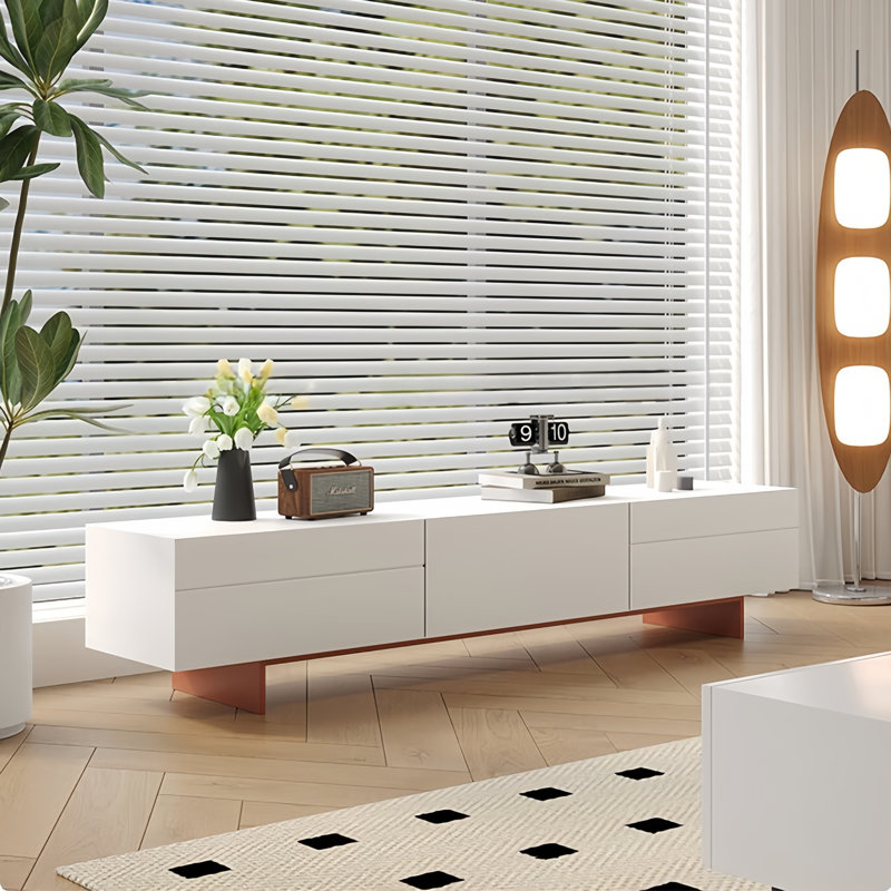 Modern, Simple and Creative TV Cabinet, Red/White