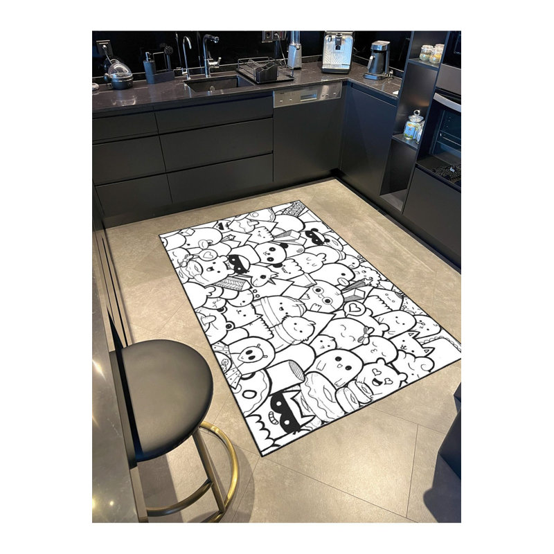 Tapis tissé à motif moderne Modern, Tapis de couloir 3 pi 3 po x 9 pi 10 po
