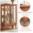 Purcello 44'' H x 26'' W Lighted Curio Cabinet with Triple Adjustable Shelves and Mirrored Back Display Cabinet 