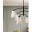 Luminaire suspendu charbon 6 lumières Lyutcho