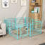 Clôture pour animaux 24,2 po de hauteur, 24 po, métal, bleu-117813203