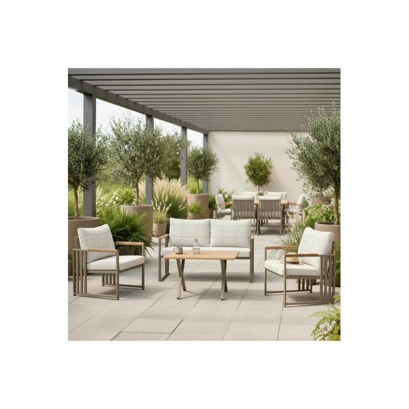 Ensemble de mobilier de jardin, Beige
