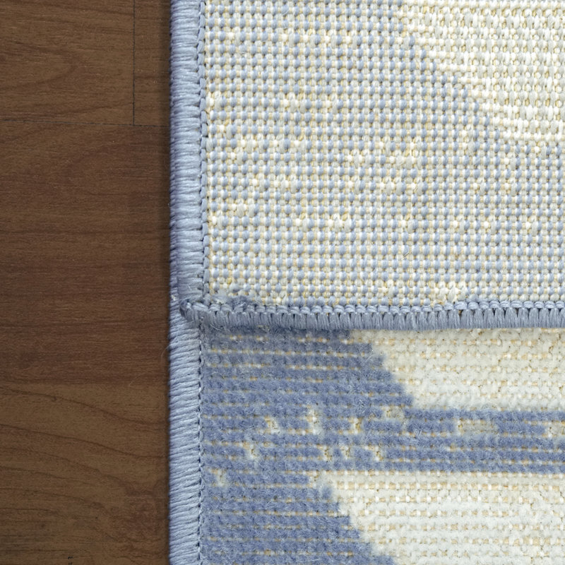 Willington Rectangle Ikat Machine Woven Polypropylene Rug, Rectangle 7'10" x 10'10"