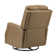 Rudisill Transitional Genuine Leather Swivel Rocker Manual Recliner(Set of 2)