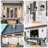 Matte Black Motion Sensor Dusk to Dawn Outdoor Wall Lanterns with Tempered Glass-2121021292
