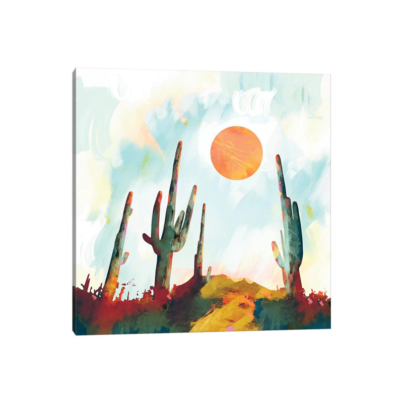 «Desert Day», reproduction d'impression, Pas de tapis, Toile tendue, H 12 po x l 12 po x P 0,75 po
