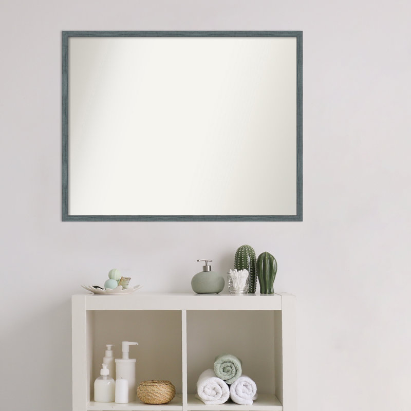 Miroir mural bleu et gris, 23 po x 29 po