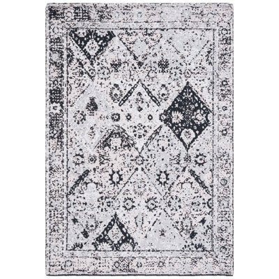 Tapis gris / blanc Hundt Southwestern