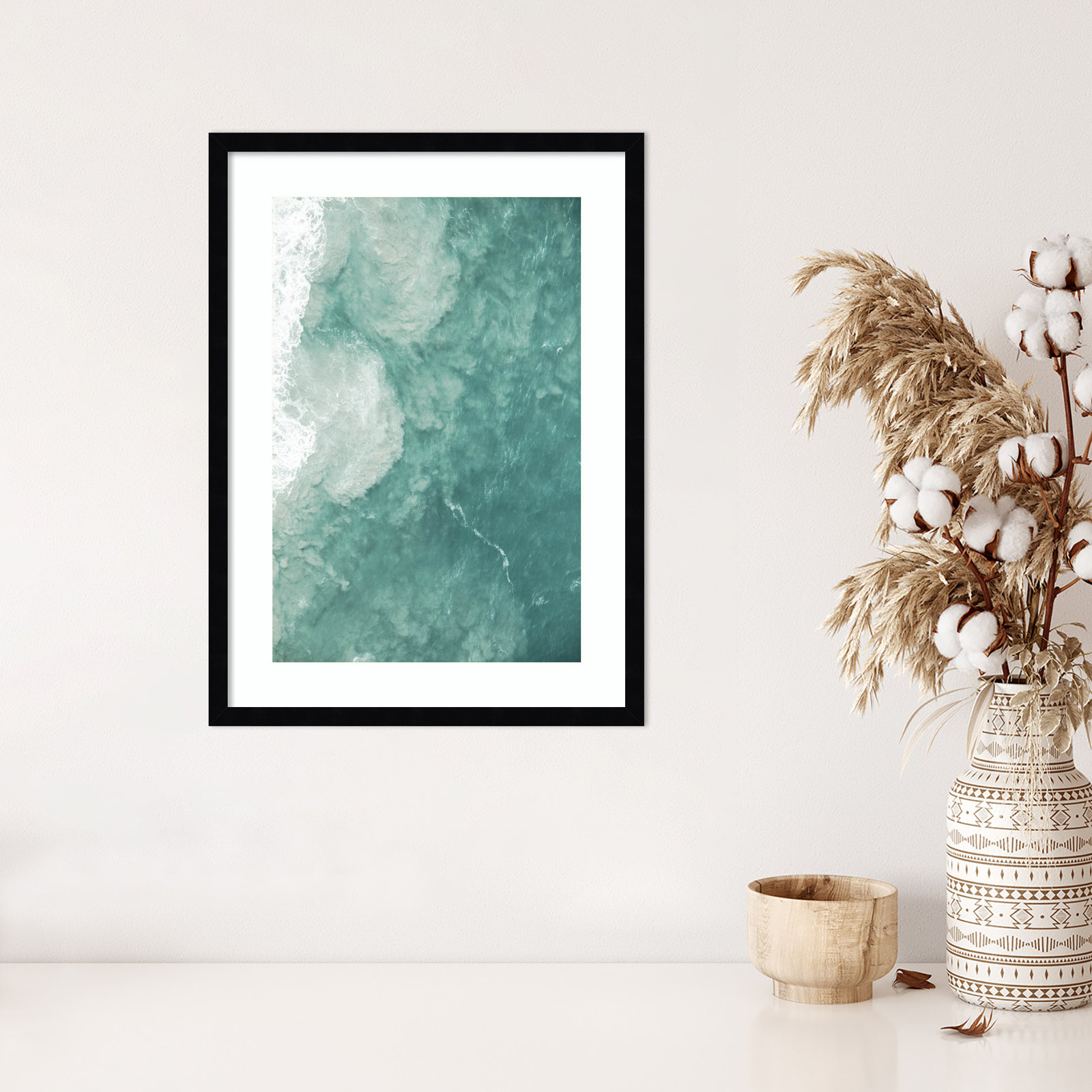 Oceano by Shot by Clint Wood Framed Wall Art Print, Black, 25" H x 19" W