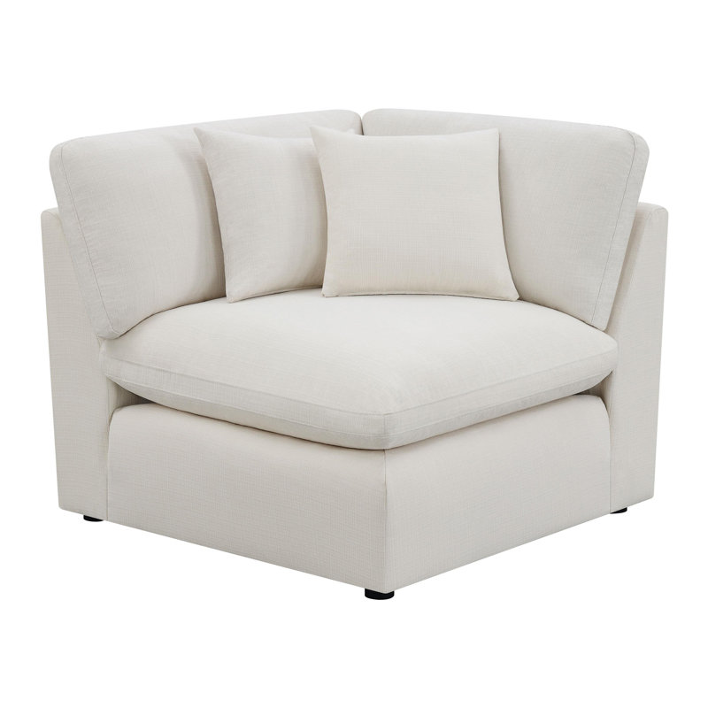 Upholstered Corner Ivory
