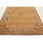 Tapis rétro en laine fait à la main beige / brun / orange Samarkand Mid-Century 3 pi 9 po x 6 pi 3 po