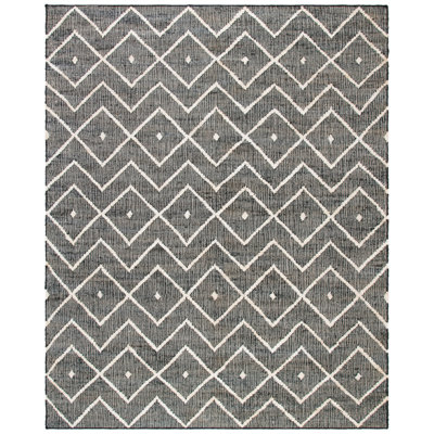 Furman Kilim Geometric Hand-Loomed Natural/Charcoal Area Rug