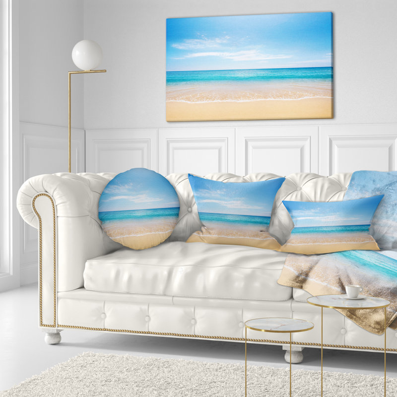 Housse et insert de coussin rectangulaire Calm Sea and Sky Seashore