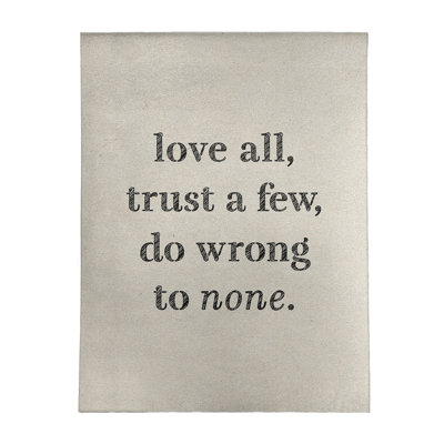Quotes Chenille Indoor Rug