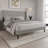 Linen Upholstered Wingback Bed -110685726-110685725