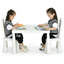Ensemble 3 pièces de table de jeu et de chaises pour enfants Nila-2079703842