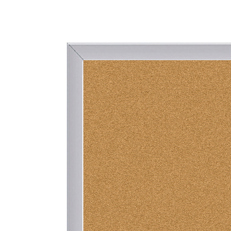 Wall Cork Bulletin Board, 48.5" H x 48.5" W x 0.57" D