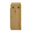 Armoire de salon avec banc à chaussures, 2 portes et 3 tablettes réglables à 3 niveaux, banc d'entrée avec 4 étagères à chaussures ouvertes et coussin amovible-605470863