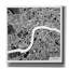 «London Map Black» par Laura Marshall, art mural sur toile