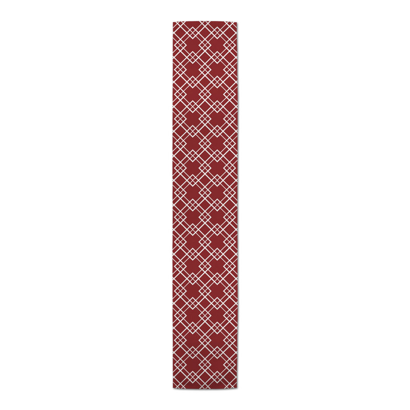 Chemin de table Shalisa, 72 po x 16 po, Rouge